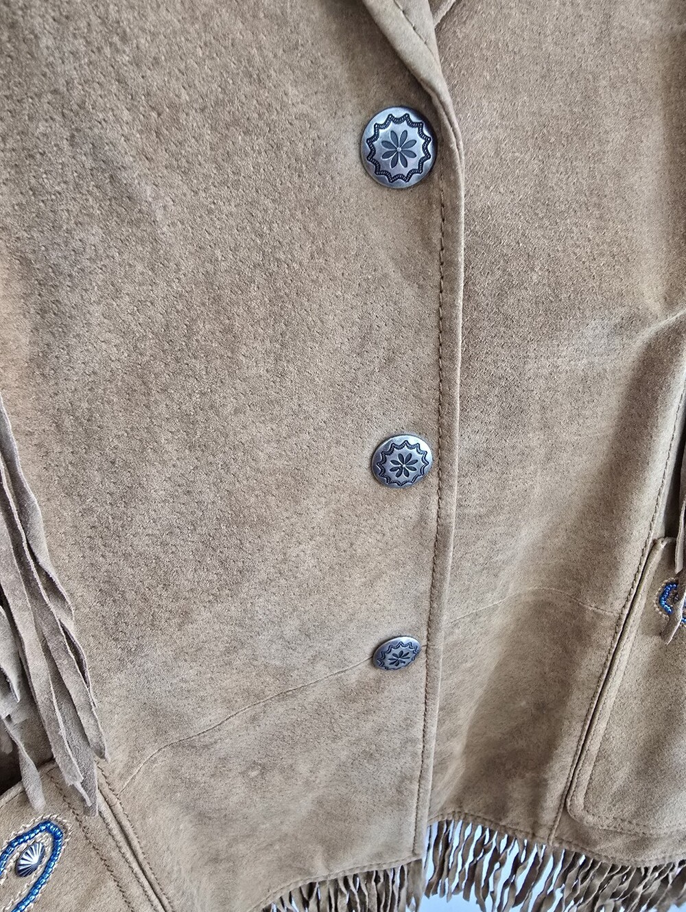 Cripple Creek 100% Leather Suede Fringe Western Jacket XXL - Picture 5 of 11
